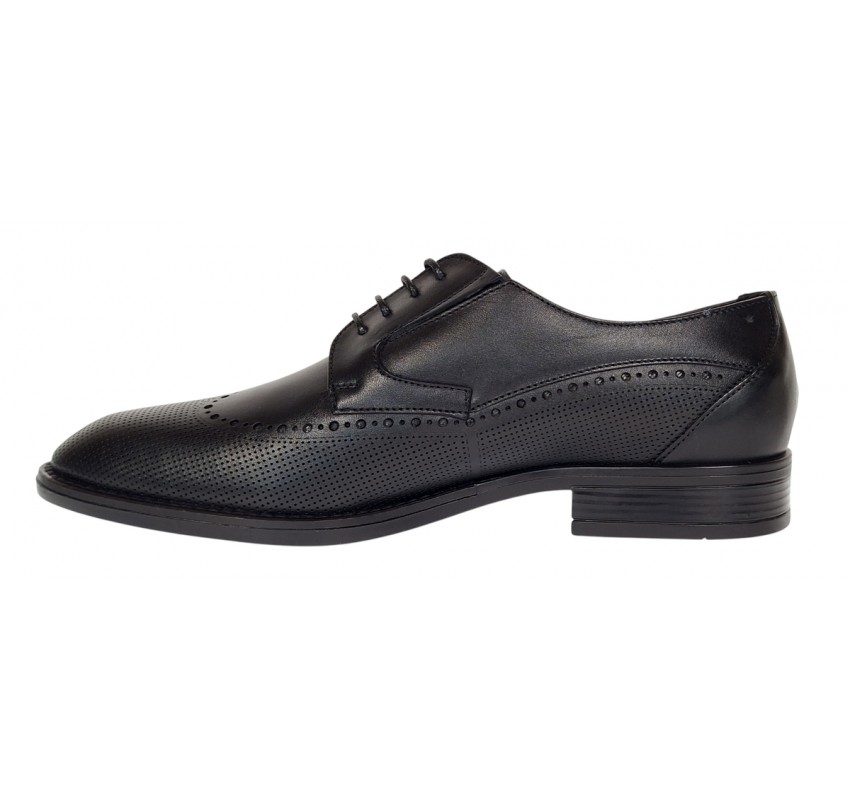Pantofi barbati eleganti din piele naturala - Model Office Negru 708 Pantofi barbati eleganti din piele naturala - Model Office Negru 708