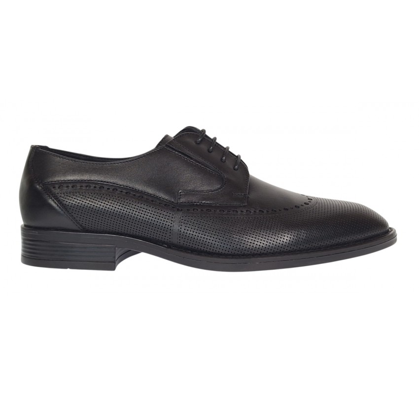 Pantofi barbati eleganti din piele naturala - Model Office Negru 708 Pantofi barbati eleganti din piele naturala - Model Office Negru 708