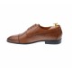 Pantofi barbati office, eleganti, cu siret, din piele naturala, maro coniac, 709CON