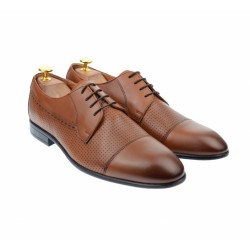 OFERTA MARIMEA  41 -Pantofi barbati office, eleganti, cu siret, din piele naturala, maro coniac, L709CON OFERTA MARIMEA  41 -Pantofi barbati office, eleganti, cu siret, din piele naturala, maro coniac, L709CON
