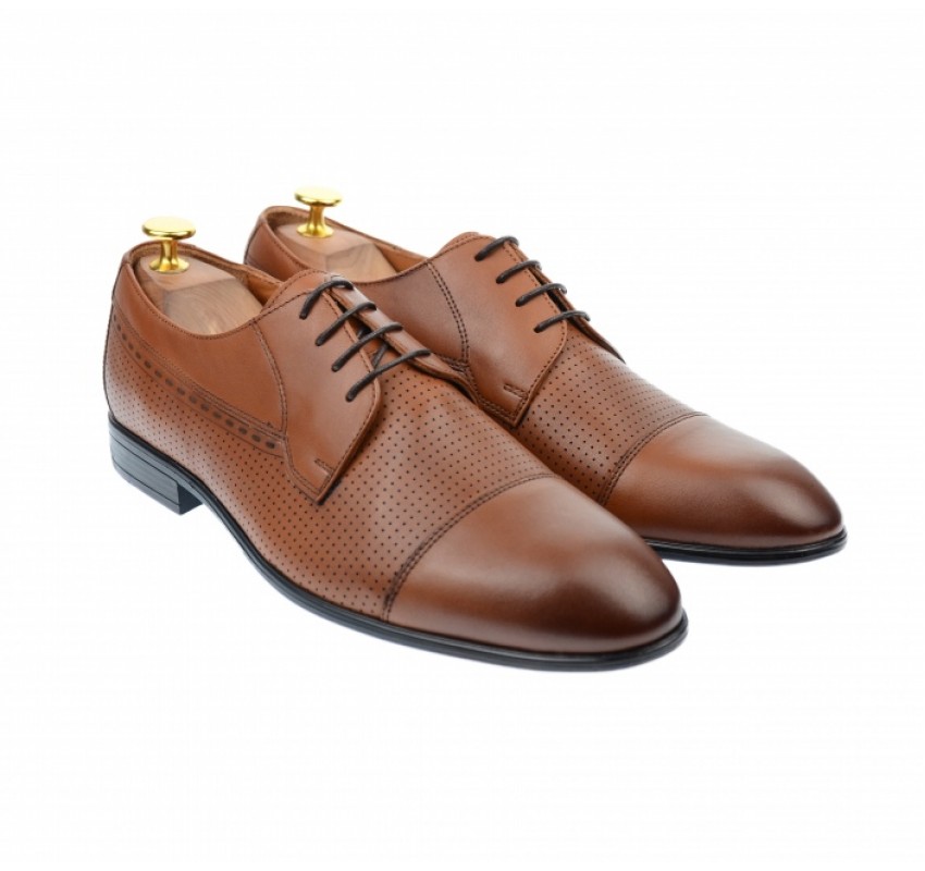 OFERTA MARIMEA 41 -Pantofi barbati office, eleganti, cu siret, din piele naturala, maro coniac, L709CON OFERTA MARIMEA 41 -Pantofi barbati office, eleganti, cu siret, din piele naturala, maro coniac, L709CON