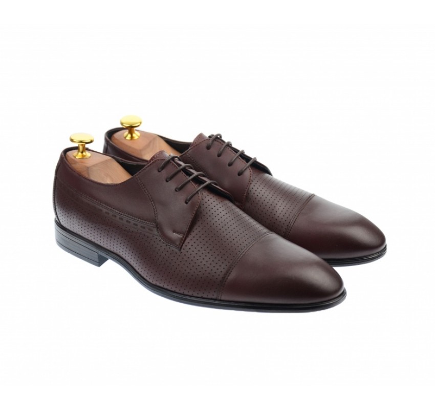 OFERTA MARIMEA 41 - Pantofi barbati bordeaux, office, eleganti, cu siret, din piele naturala L709VIS OFERTA MARIMEA 41 - Pantofi barbati bordeaux, office, eleganti, cu siret, din piele naturala L709VIS