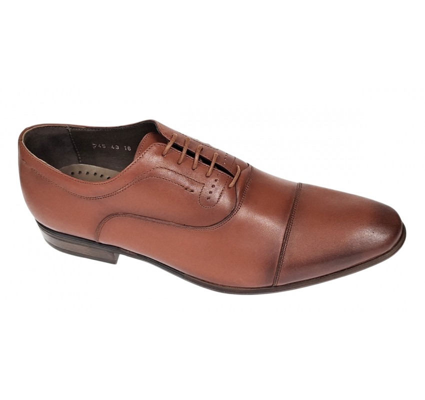 Pantofi barbati office eleganti din piele naturala Maro Cognac 745MC Pantofi barbati office eleganti din piele naturala Maro Cognac 745MC