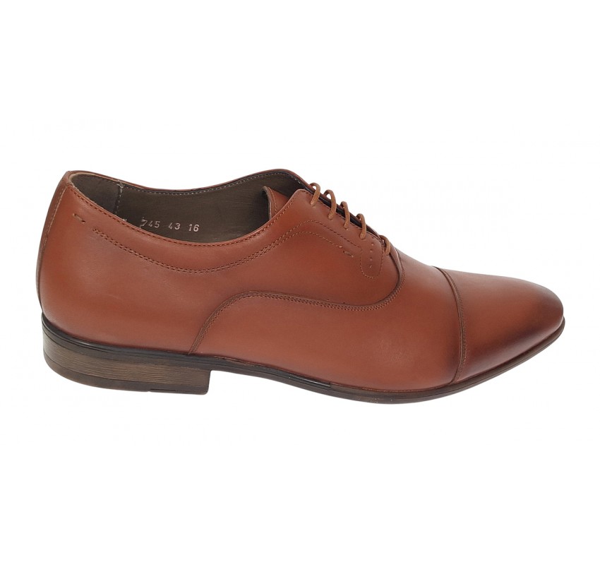 Pantofi barbati office eleganti din piele naturala Maro Cognac 745MC Pantofi barbati office eleganti din piele naturala Maro Cognac 745MC
