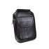 Borseta pentru barbati, de umar, din piele ecologica de culoare neagra - 7509N