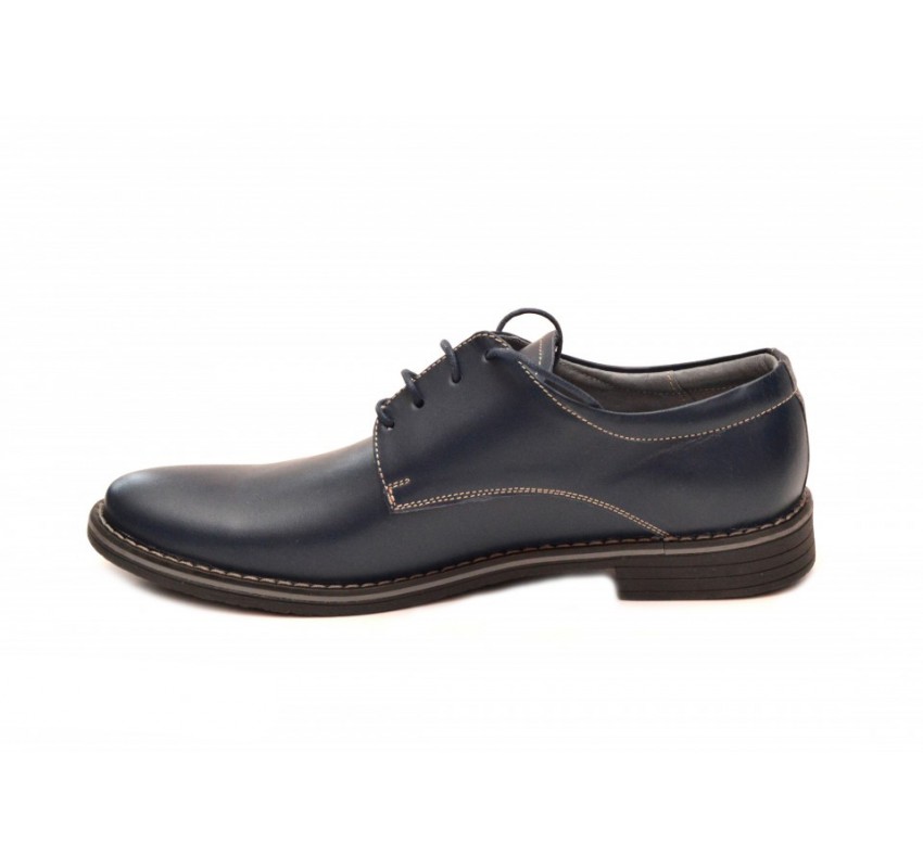 Pantofi barbati bleumarin, casual - eleganti din piele naturala 75BOND Pantofi barbati bleumarin, casual - eleganti din piele naturala 75BOND
