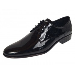 Pantofi barbati eleganti din piele naturala Negri Lac 822NLS
