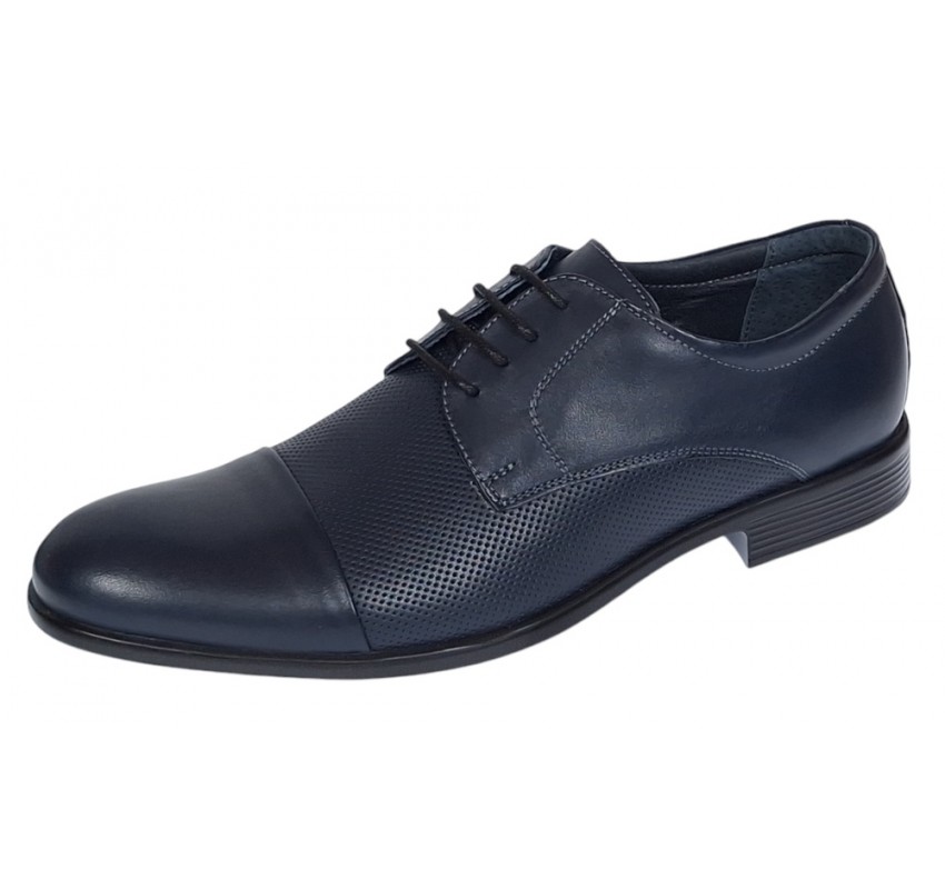 Pantofi barbati office eleganti din piele naturala bleumarin 8305BLUE Pantofi barbati office eleganti din piele naturala bleumarin 8305BLUE
