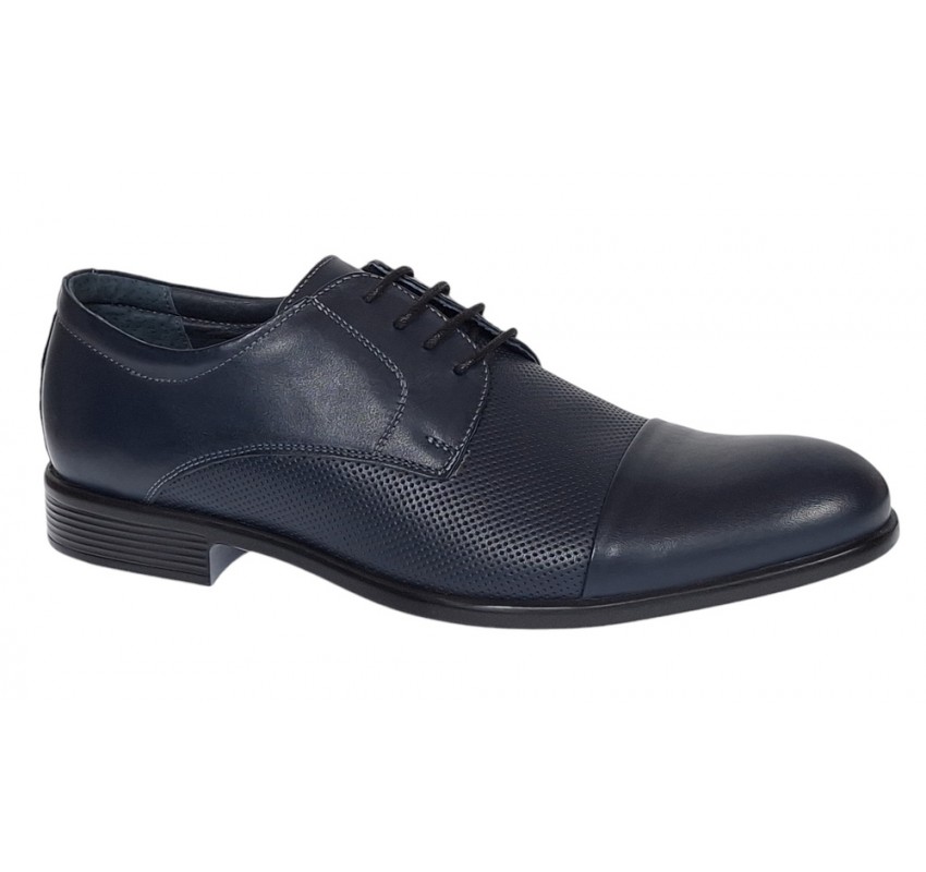 Pantofi barbati office eleganti din piele naturala bleumarin 8305BLUE Pantofi barbati office eleganti din piele naturala bleumarin 8305BLUE