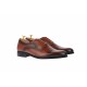 Pantofi barbati office, eleganti din piele naturala maro 850M