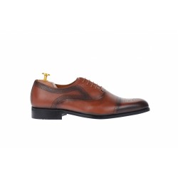 Pantofi barbati office, eleganti din piele naturala maro, Nevalis - 850M