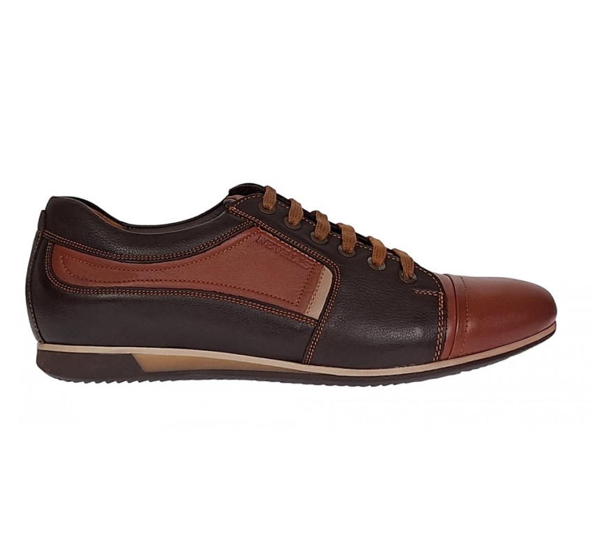 Marimea 40, 41, 44 Pantofi barbati casual din piele naturala Maro 854M 