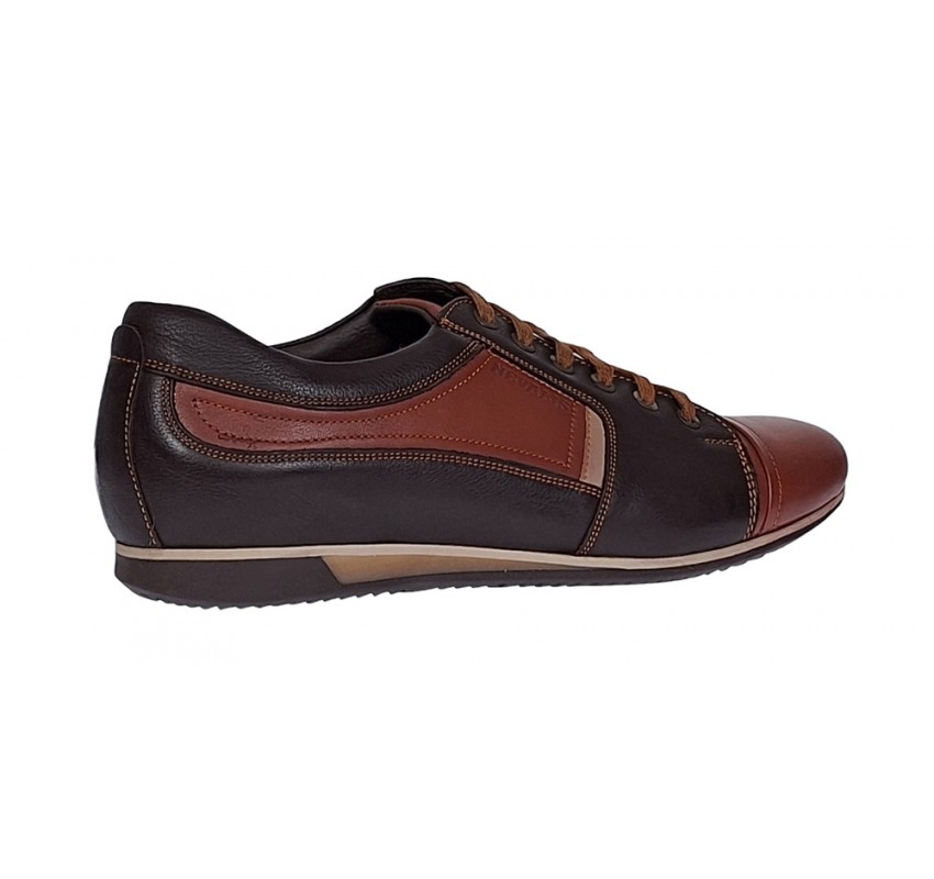 Marimea 40, 41, 44 Pantofi barbati casual din piele naturala Maro 854M 
