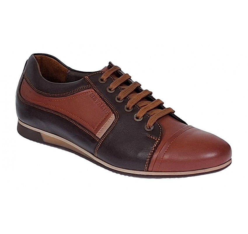 Marimea 40, 41, 44 Pantofi barbati casual din piele naturala Maro 854M Marimea 40, 41, 44 Pantofi barbati casual din piele naturala Maro 854M