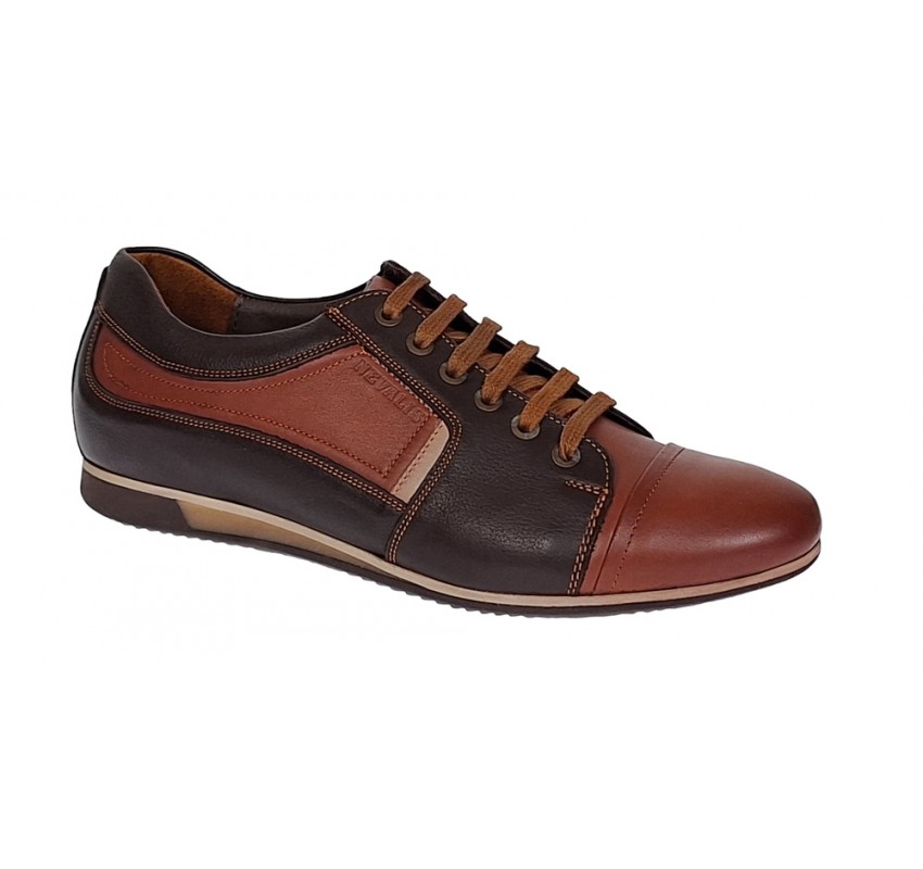 Marimea 40, 41, 44 Pantofi barbati casual din piele naturala Maro 854M 