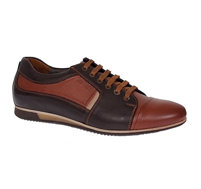 Marimea 40, 41, 44 Pantofi barbati casual din piele naturala Maro 854M Marimea 40, 41, 44 Pantofi barbati casual din piele naturala Maro 854M