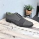 Pantofi barbati casual din piele naturala, culoare Gri - 858GG