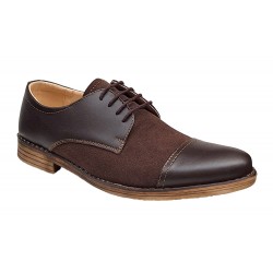 Pantofi barbati casual din piele naturala, Maro - 858MM