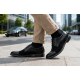Marimea 42 Pantofi barbati negri din piele naturala eleganti casual 858NN