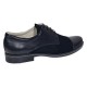 Marimea 42 Pantofi barbati negri din piele naturala eleganti casual 858NN