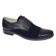 Marimea 42 Pantofi barbati negri din piele naturala eleganti casual 858NN