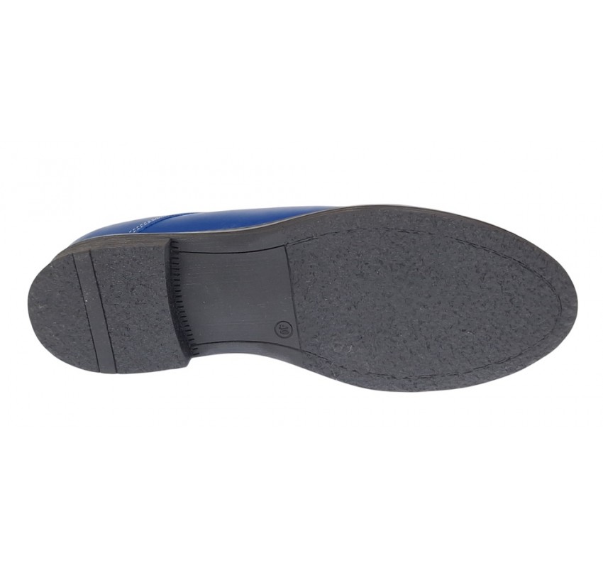 Marimea 40 Pantofi barbati casual din piele naturala, Albastru 859AL