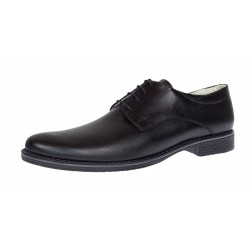 Pantofi casual barbati - Model negru din piele naturala 859N
