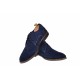 Pantofi barbati casual din piele naturala bleumarin - 85BLVEL