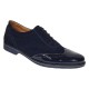 Pantofi barbati office eleganti din piele naturala bleumarin 870LVBLM