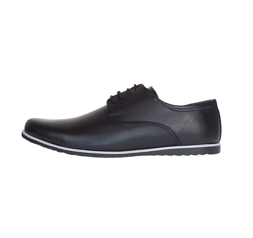 Pantofi barbati casual din piele naturala - Model Negru 880NBOX