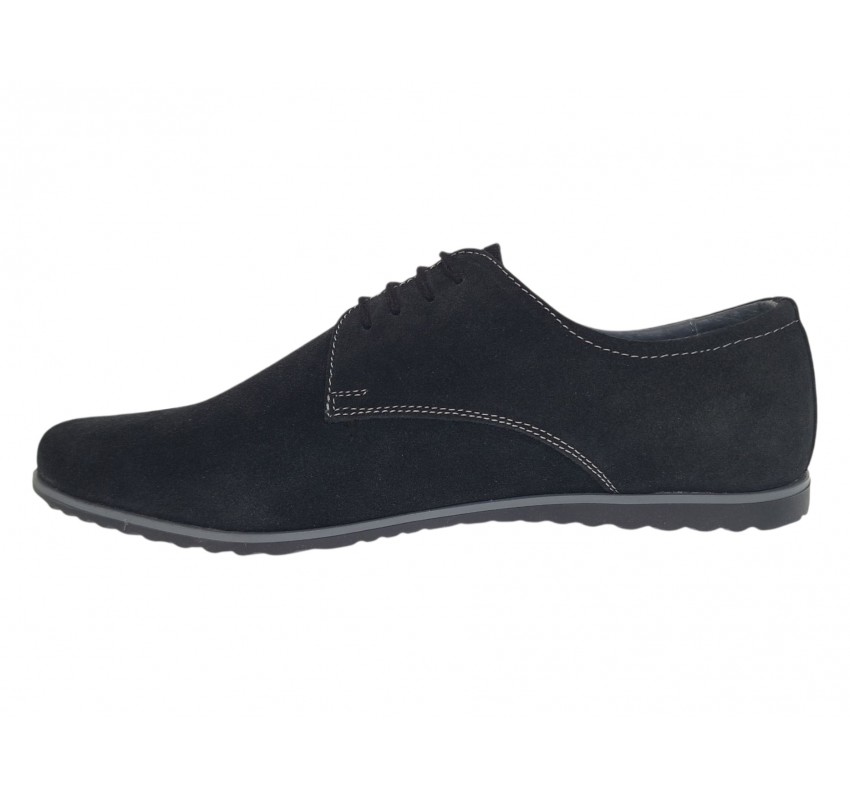 Marimea 40 Pantofi barbati sport casual din piele naturala intoarsa 880NVEL