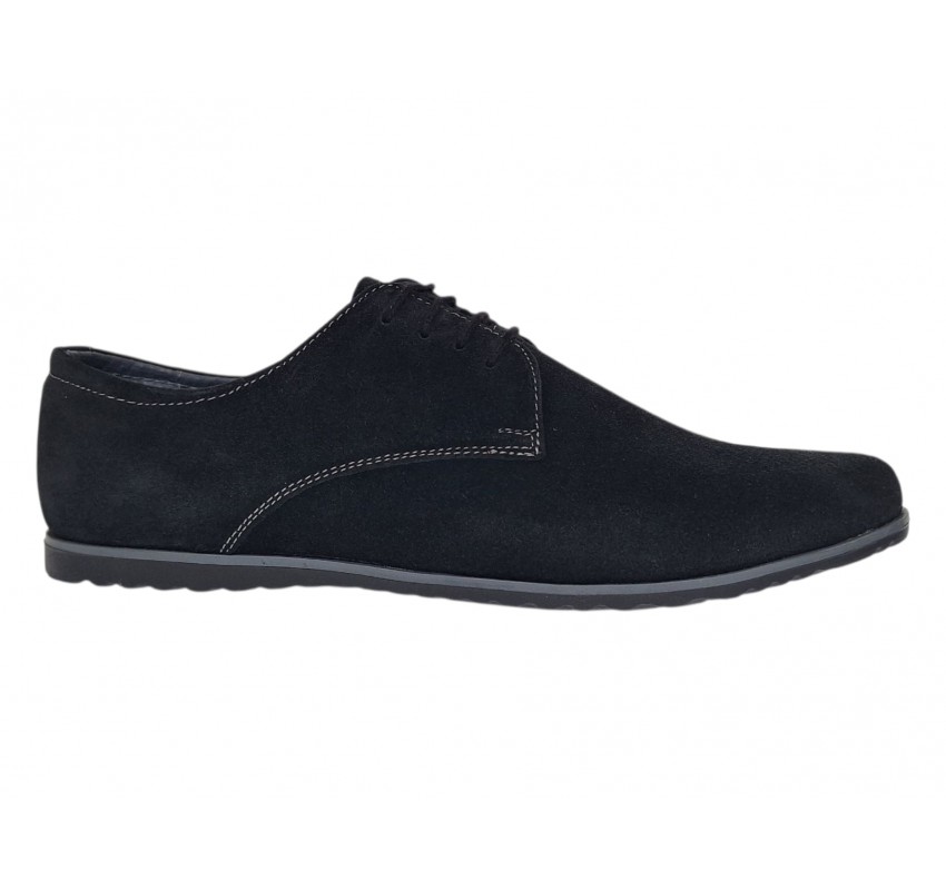 Marimea 40 Pantofi barbati sport casual din piele naturala intoarsa 880NVEL