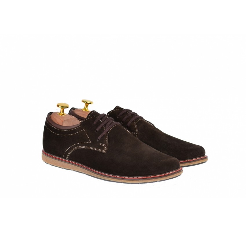 Pantofi casual, sport barbati din piele naturala intoarsa 881MVEL