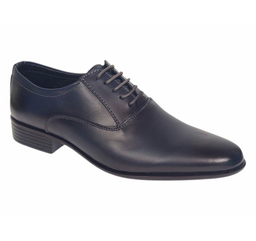 Pantofi barbati eleganti din piele naturala Bleumarin inchis 888BLU