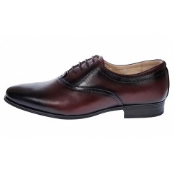 Pantofi barbati eleganti din piele naturala Bordeaux 888VIS
