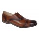 Pantofi barbati casual din piele naturala maro cognac - 895MD Marimea 44