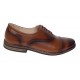 Pantofi barbati casual din piele naturala maro cognac - 895MD Marimea 44