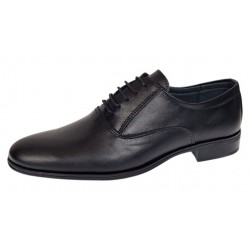 Pantofi barbati office eleganti din piele naturala Negru 899N