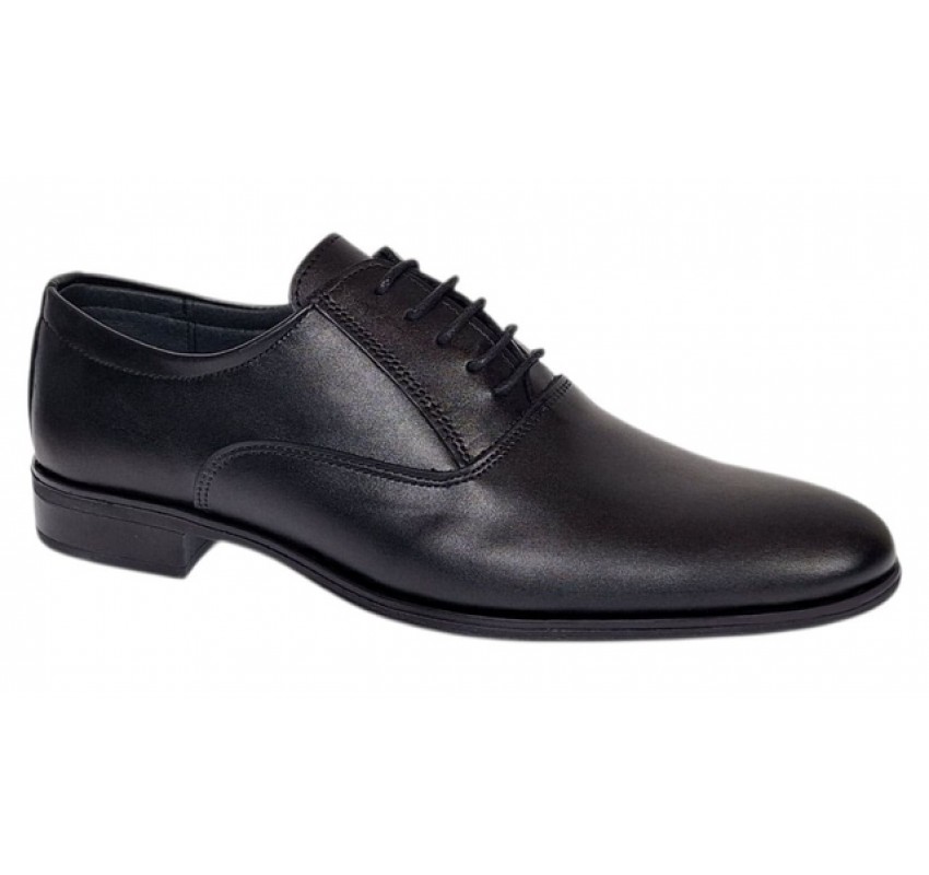 Pantofi barbati office eleganti din piele naturala Negru 899N