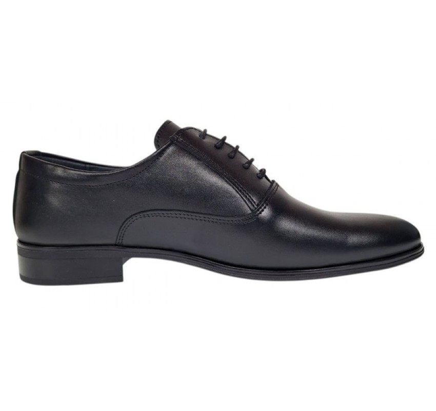 Pantofi barbati office eleganti din piele naturala Negru 899N