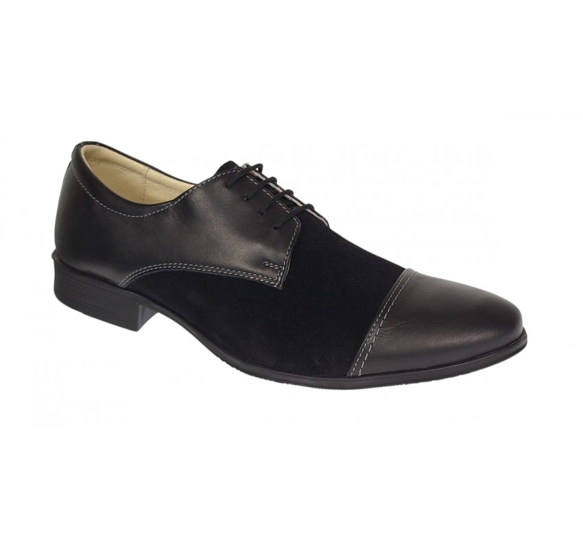 Pantofi barbati eleganti din piele naturala box cu piele intoarsa - 959NBV Marimea 40 Pantofi barbati eleganti din piele naturala box cu piele intoarsa - 959NBV Marimea 40
