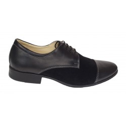 Pantofi barbati eleganti din piele naturala box cu piele intoarsa - 959NBV Marimea 40