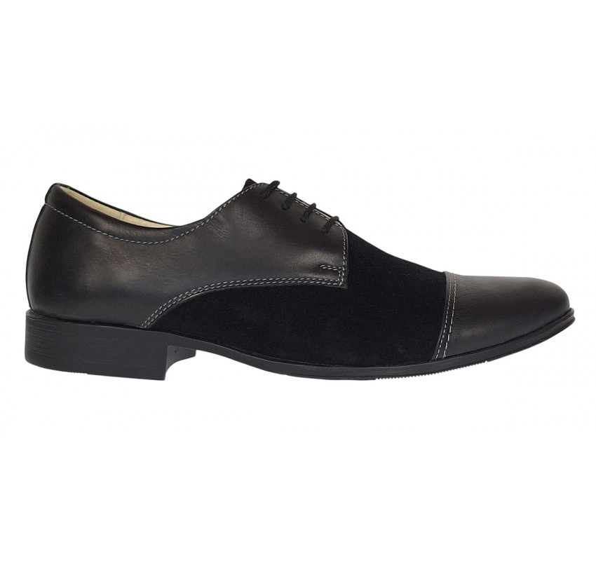 Pantofi barbati eleganti din piele naturala box cu piele intoarsa - 959NBV Marimea 40 Pantofi barbati eleganti din piele naturala box cu piele intoarsa - 959NBV Marimea 40