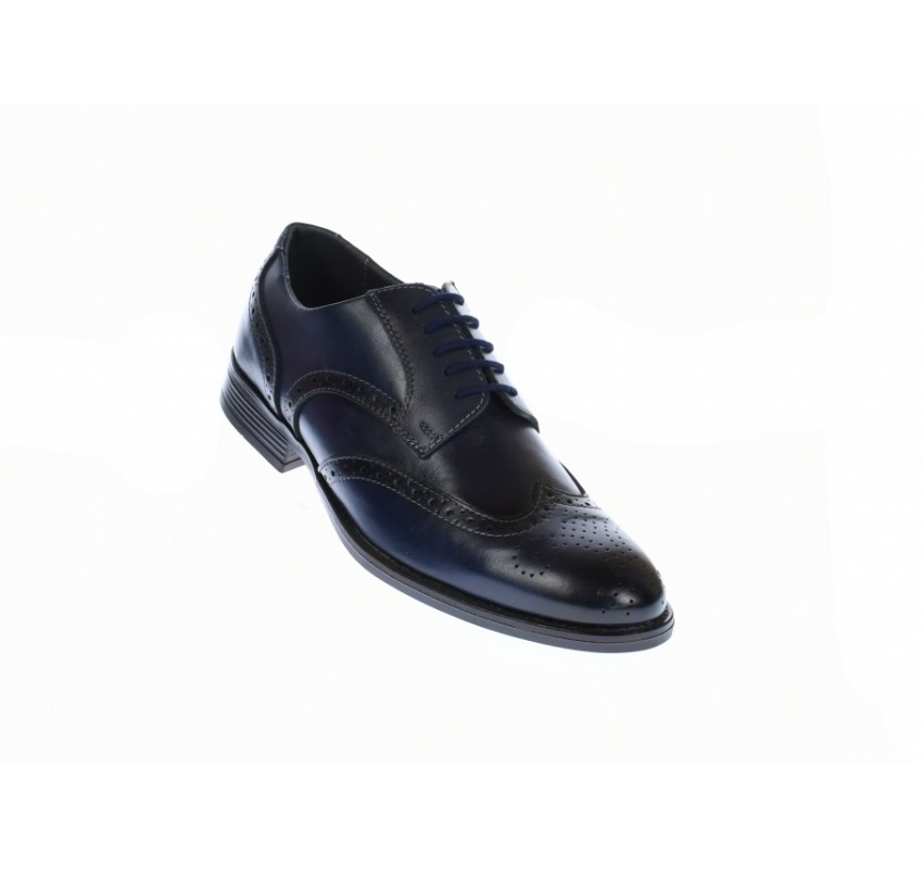 Pantofi barbati eleganti, din piele naturala, bleumarin inchis - CIUCALETI SHOES 993BLM