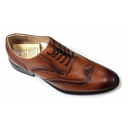 Pantofi office din piele natural pentru barbati, Maro 993MD