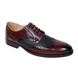 Pantofi eleganti barbati piele naturala - Model 993 Bordeaux si Negru