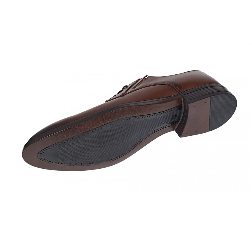 Oferta marimea 44 - Pantofi eleganti pentru barbati, piele naturala maro - 996M