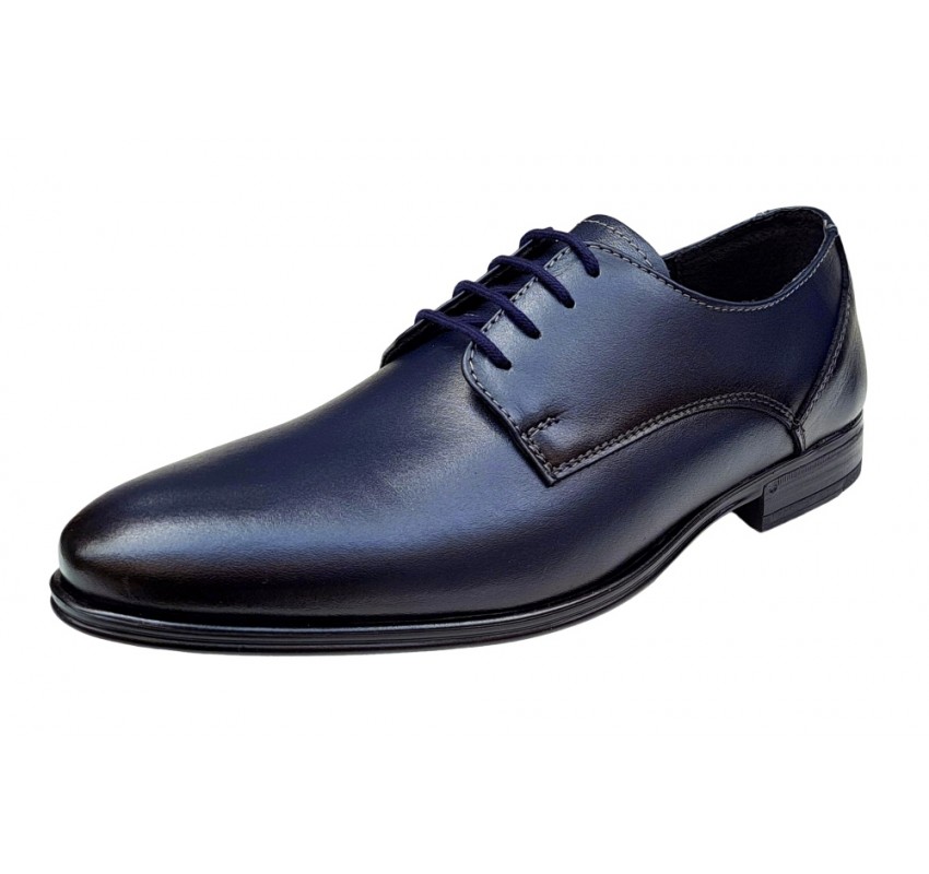 Pantofi barbati eleganti din piele naturala, Bleumarin, 998BLM