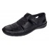 Sandale barbati casual din piele naturala Negru Box A280N