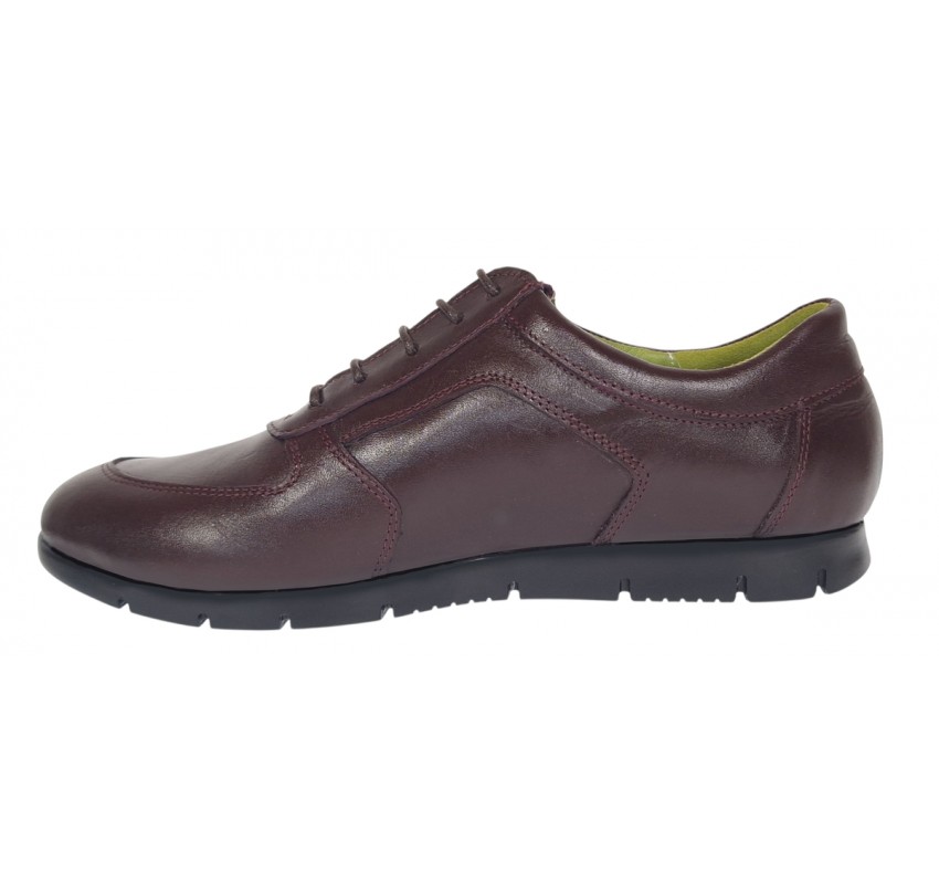 Pantofi dama casual din piele naturala Bordeaux ADISVIS